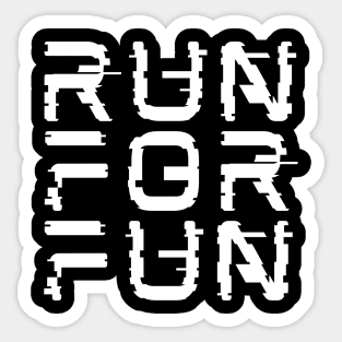 Run for fun Sticker